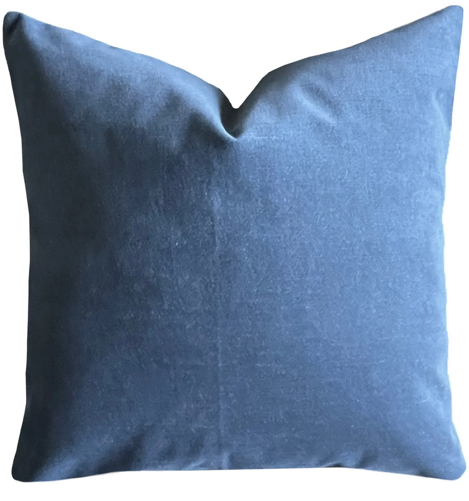 Delft Blue Velvet pillow cover / Solid Blue pillow / Velvet Blue Cushion Cover Available in 10 Sizes