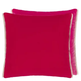 Designers Guild Varese Scarlet & Bright Fuchsia Decorative Pillow