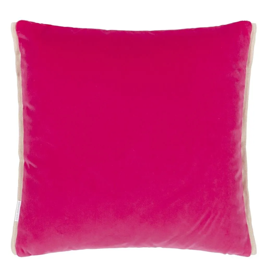 Designers Guild Varese Scarlet & Bright Fuchsia Decorative Pillow