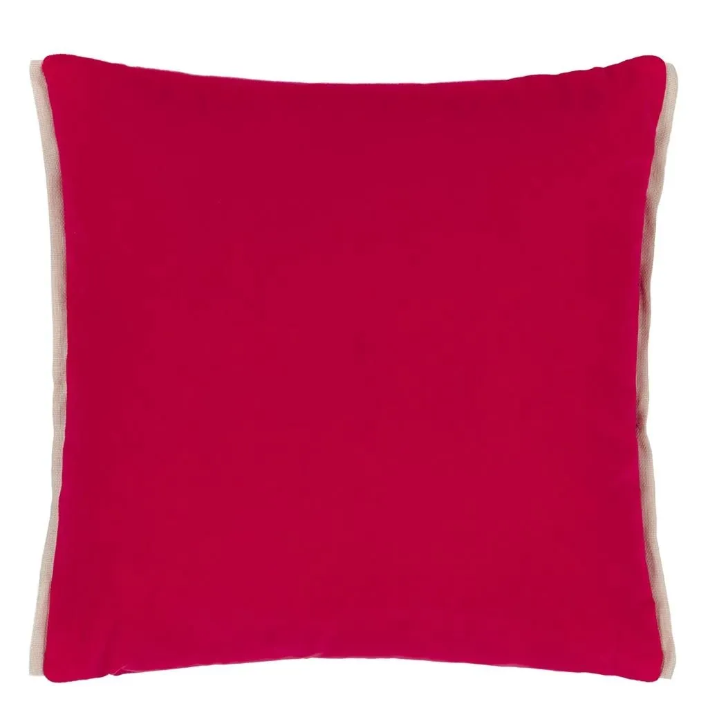 Designers Guild Varese Scarlet & Bright Fuchsia Decorative Pillow