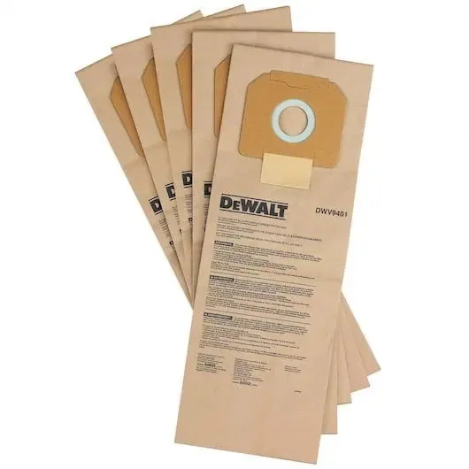 DeWalt Paper Bag for Dust Extractor - 5/Pack