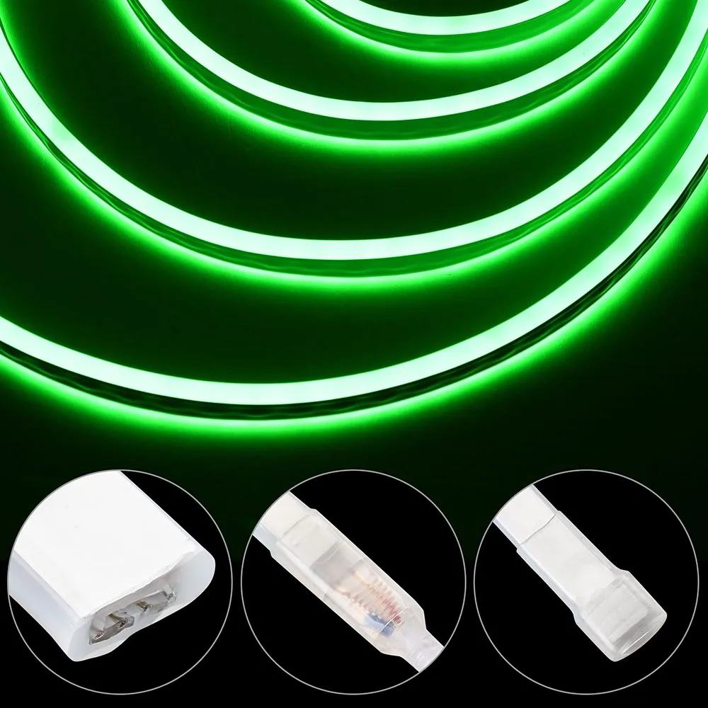 DIY Green LED Neon Light Custom for Outdoor Cars Bar 50ft