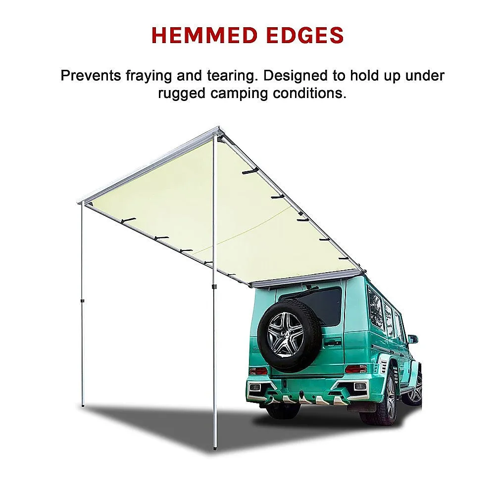 Durable 1.4m x 2m Car Side Awning, 420D Oxford Canvas