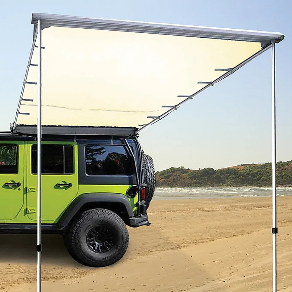 Durable 1.4m x 2m Car Side Awning, 420D Oxford Canvas