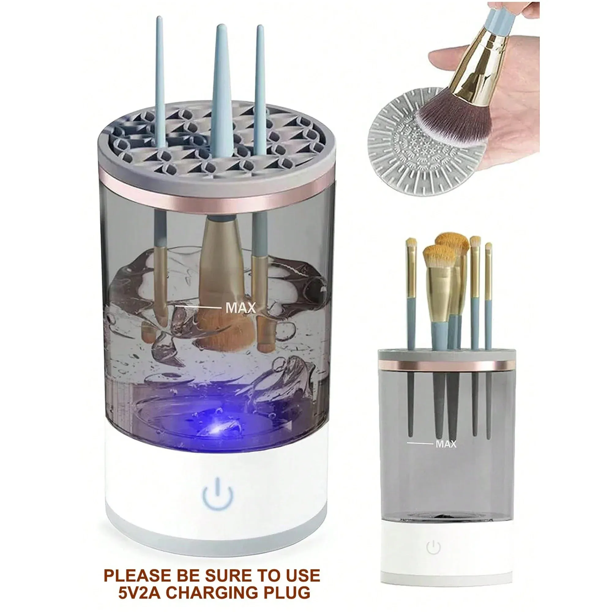 Dustproof Fast USB Automatic Makeup Cleaner