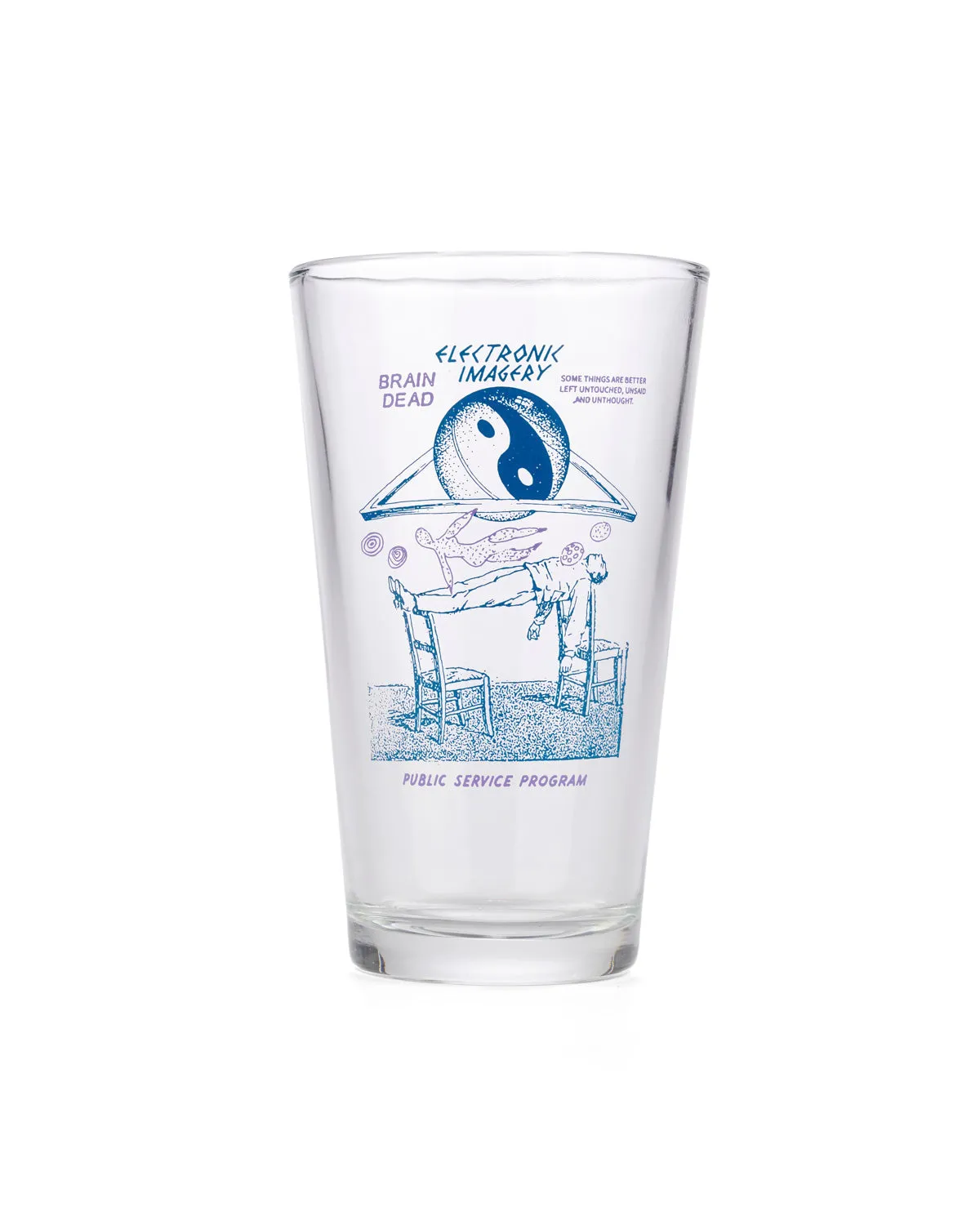 Electronic Imagery Pint Glass - Slate Blue