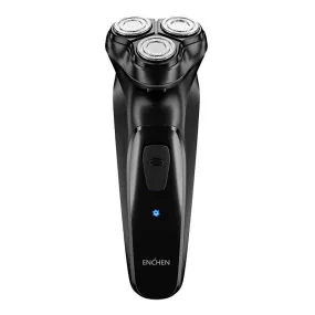 Enchen Black Stone 3D Electric Shaver: USB Type-C Rechargeable Battery, Anti Pinch Razor for Men