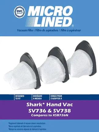 EUR-1474 SHARK FILTER DUST CUP 3PK