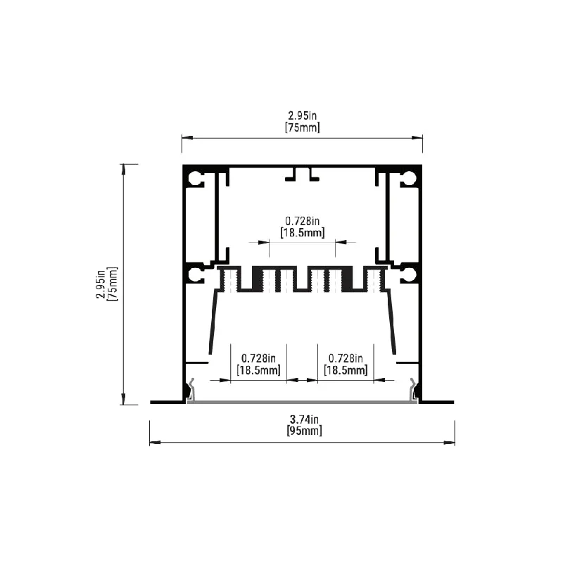 Eurofase F75 LED Architectural Linear, Recessed Mount, 120-277V/347V