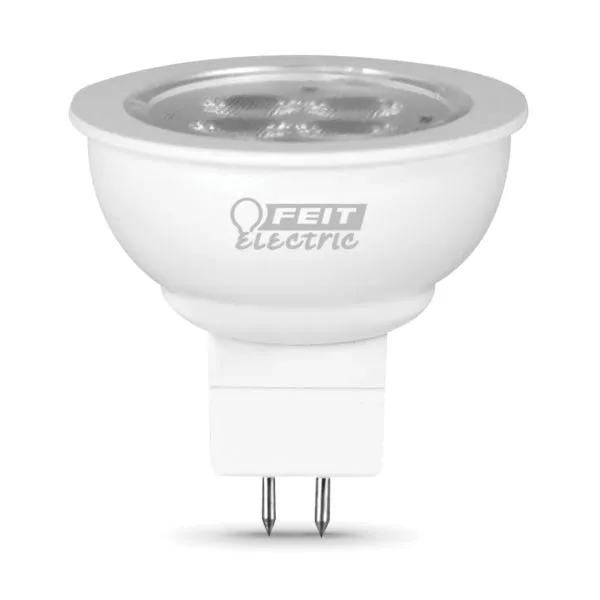 Feit Electric BPLVBAB/830CA LED Bulb, Track/Recessed, MR16 Lamp, 20 W Equivalent, GU5.3 Lamp Base, Clear