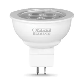 Feit Electric BPLVBAB/830CA LED Bulb, Track/Recessed, MR16 Lamp, 20 W Equivalent, GU5.3 Lamp Base, Clear