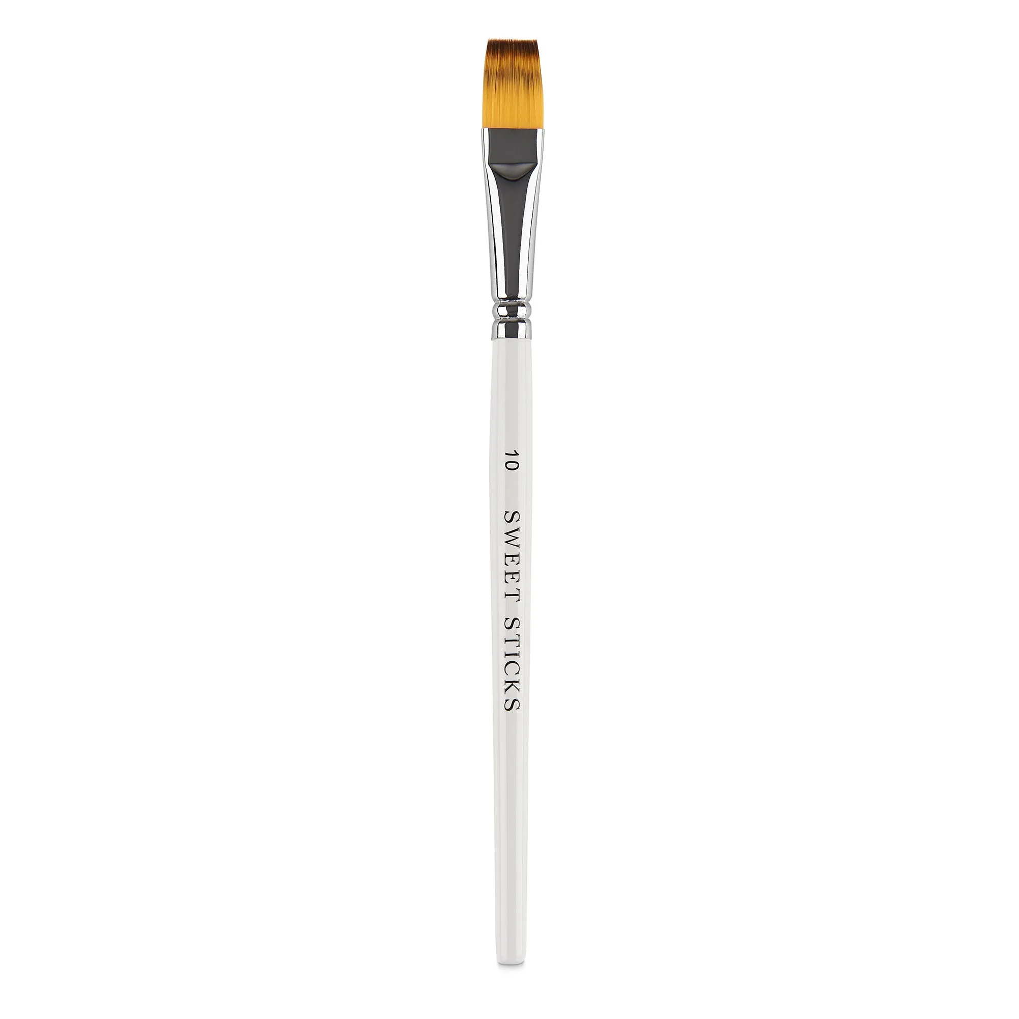 FLAT BRUSH #10 Food Grade Culinary Paint Brush by Sweet Sticks use with Edible Paint, Cookie Painting, Cake Decorating