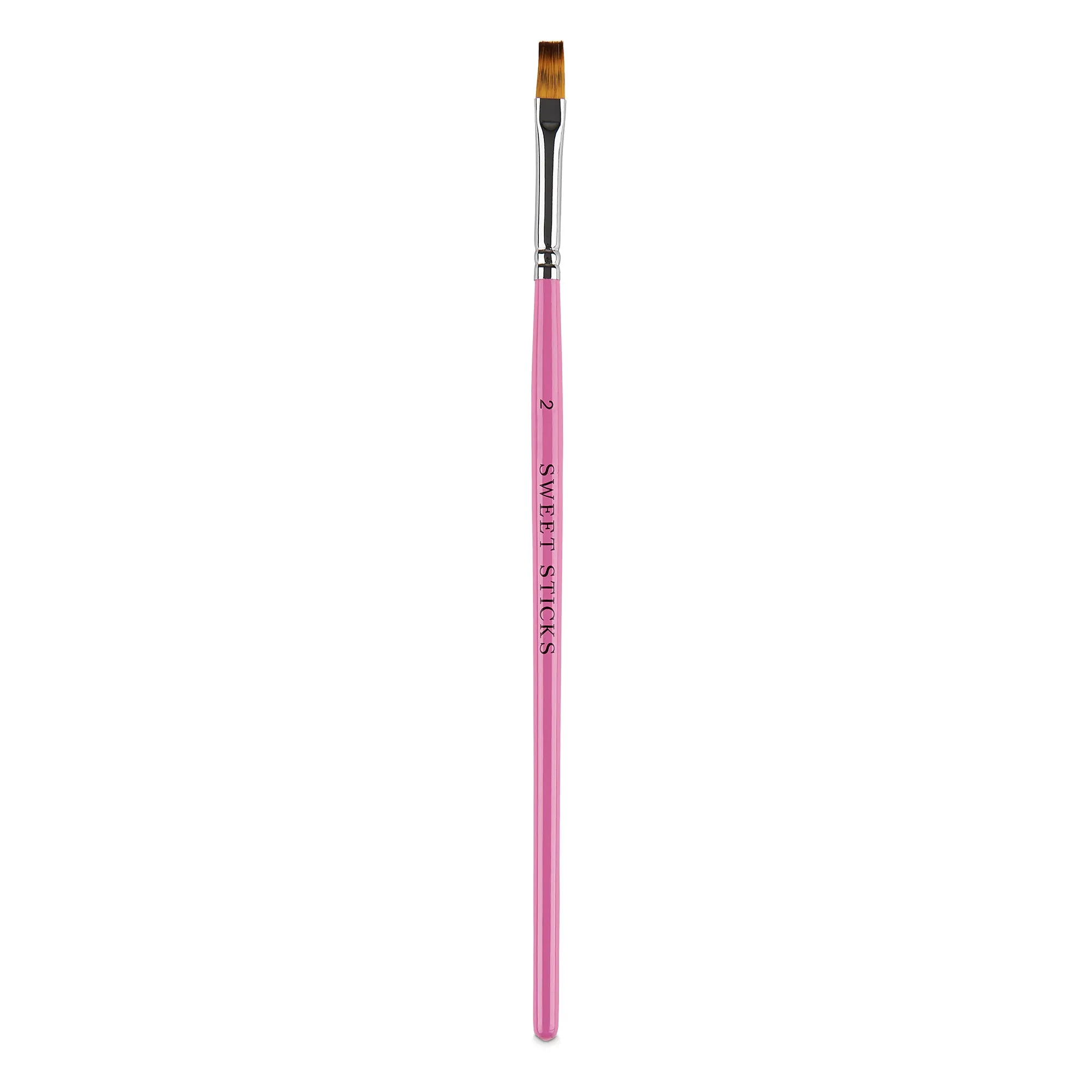 FLAT BRUSH #2 Food Grade Culinary Paint Brush by Sweet Sticks use with Edible Paint, Cookie Painting, Cake Decorating