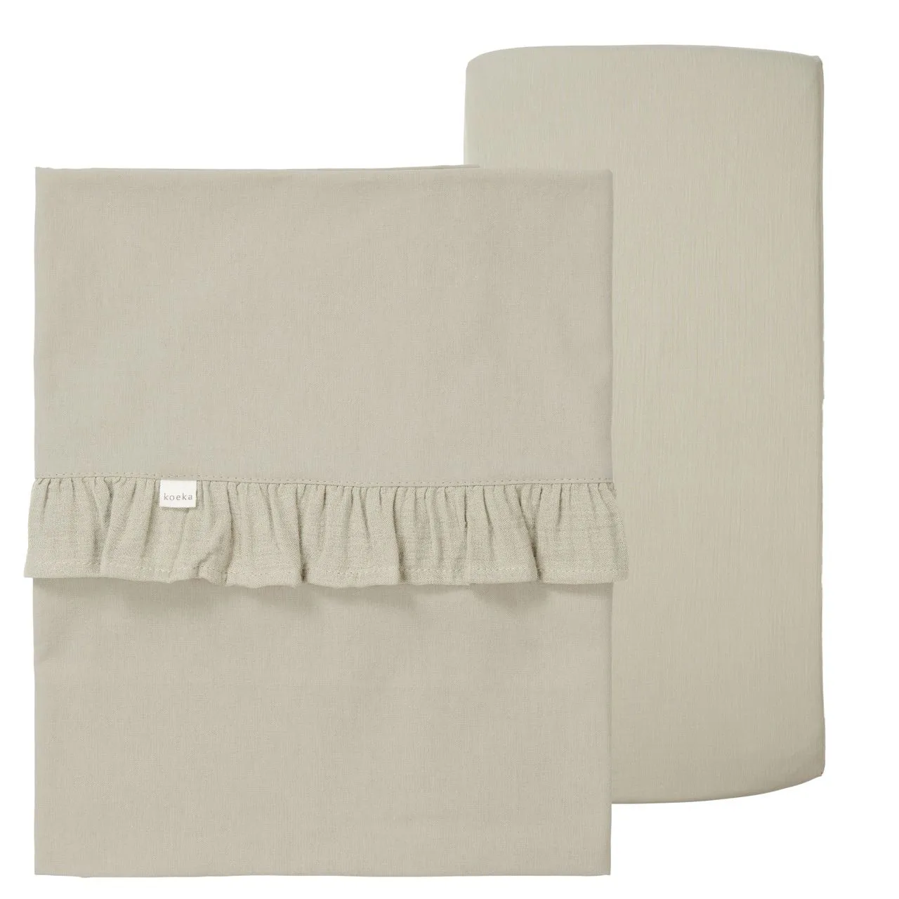 Flat Sheet And Fitted Sheet Set - Ruffle Faro