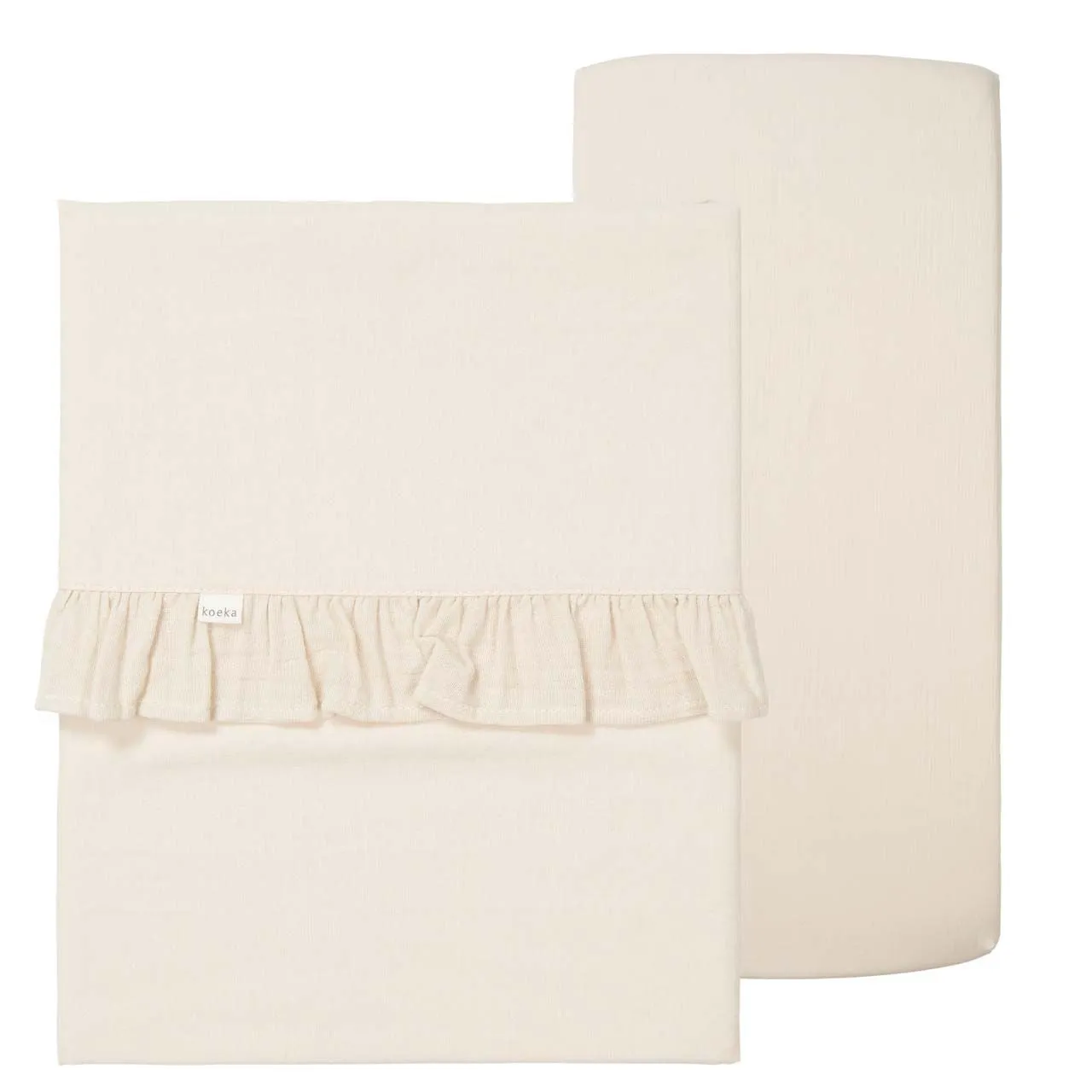 Flat Sheet And Fitted Sheet Set - Ruffle Faro