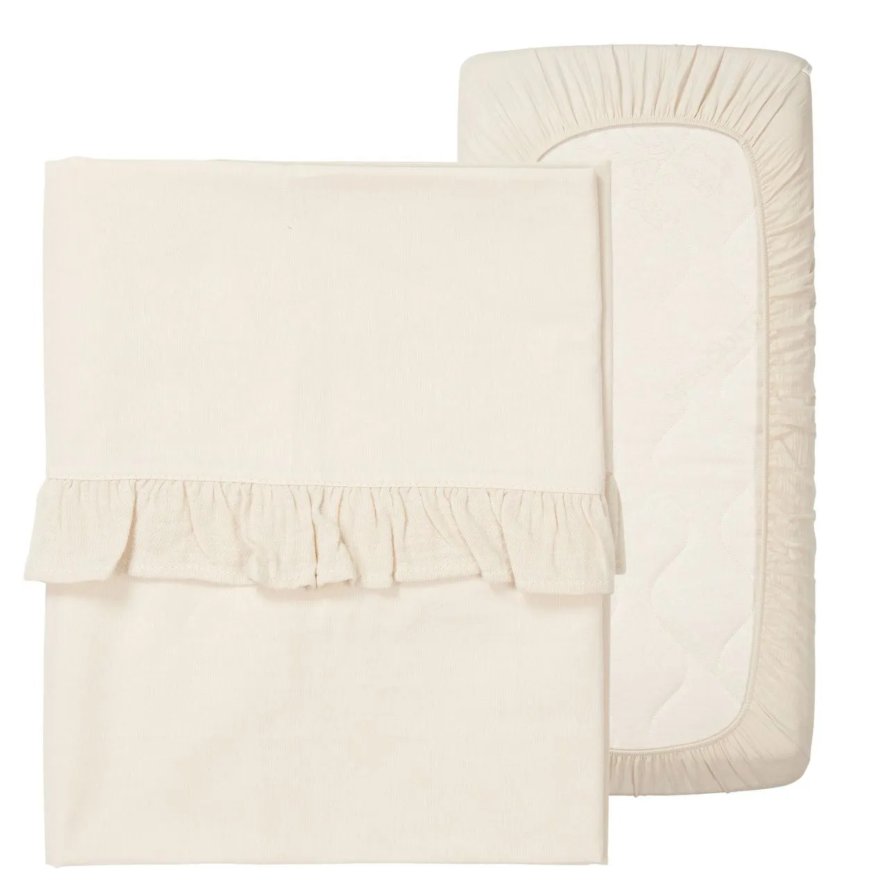 Flat Sheet And Fitted Sheet Set - Ruffle Faro