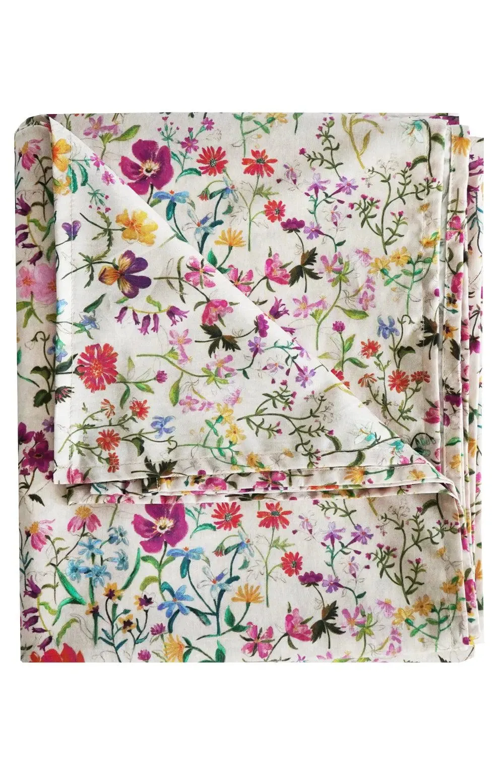 Flat Top Sheet Made With Liberty Fabric LINEN GARDEN