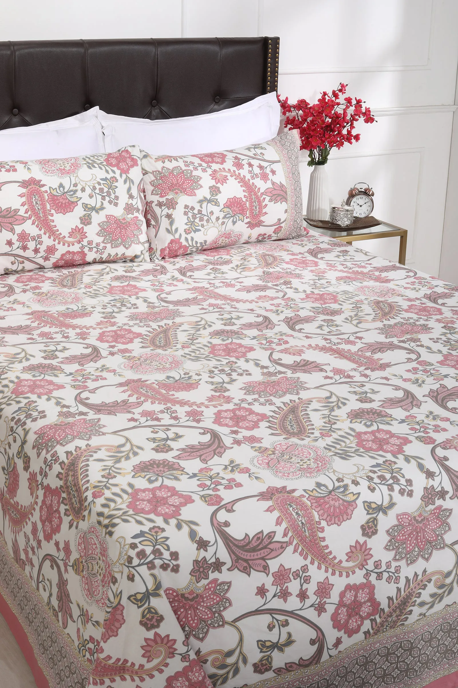 Floral Grace Cotton Bedsheet