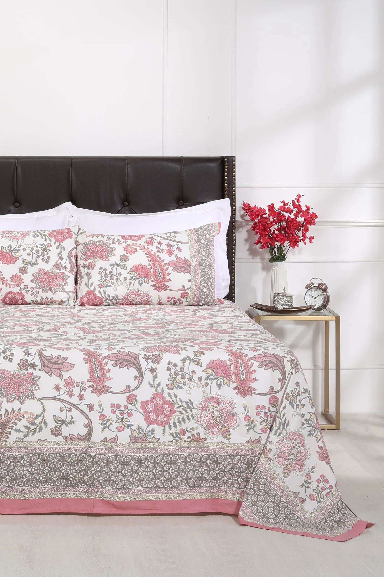 Floral Grace Cotton Bedsheet