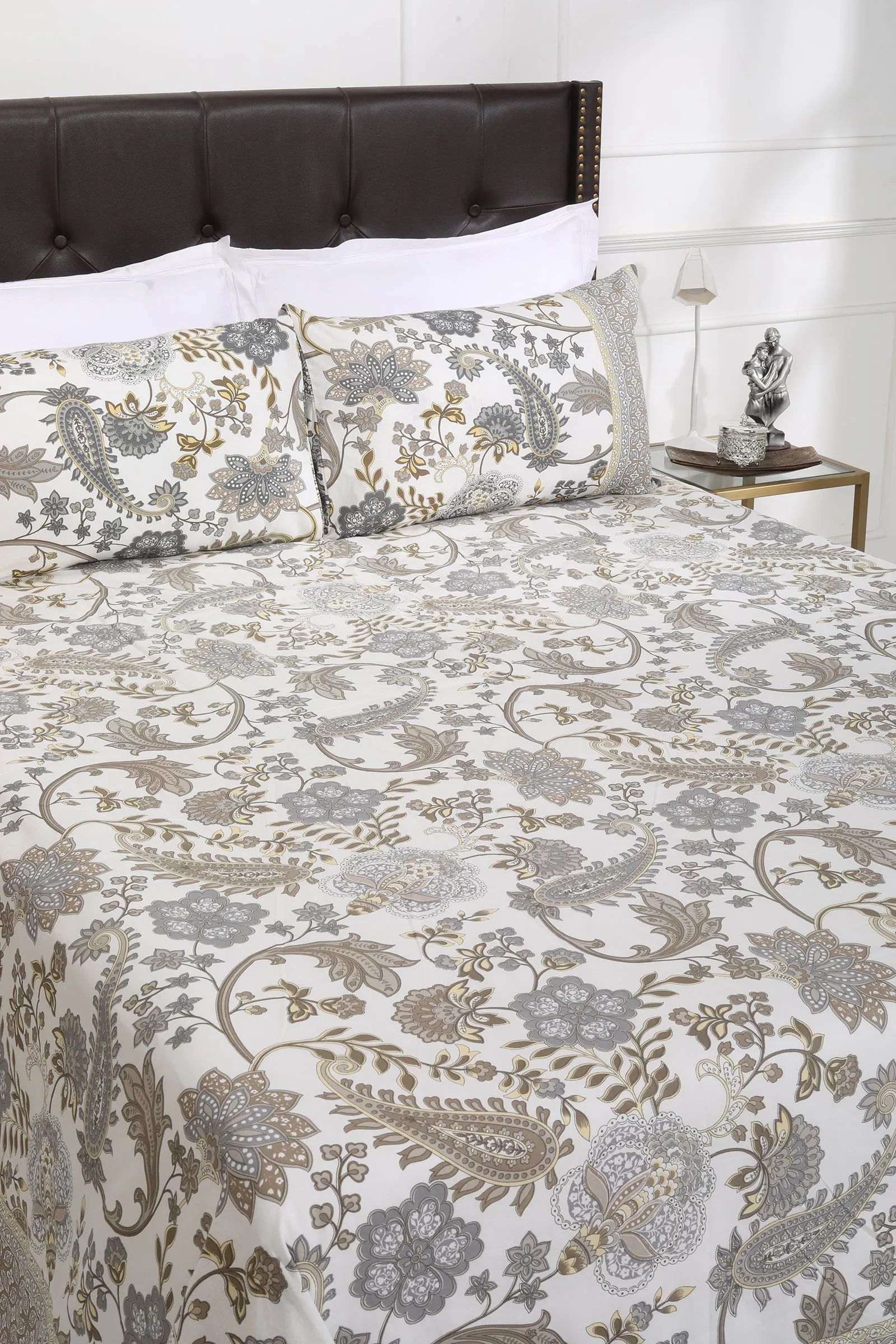 Floral Grace Cotton Bedsheet