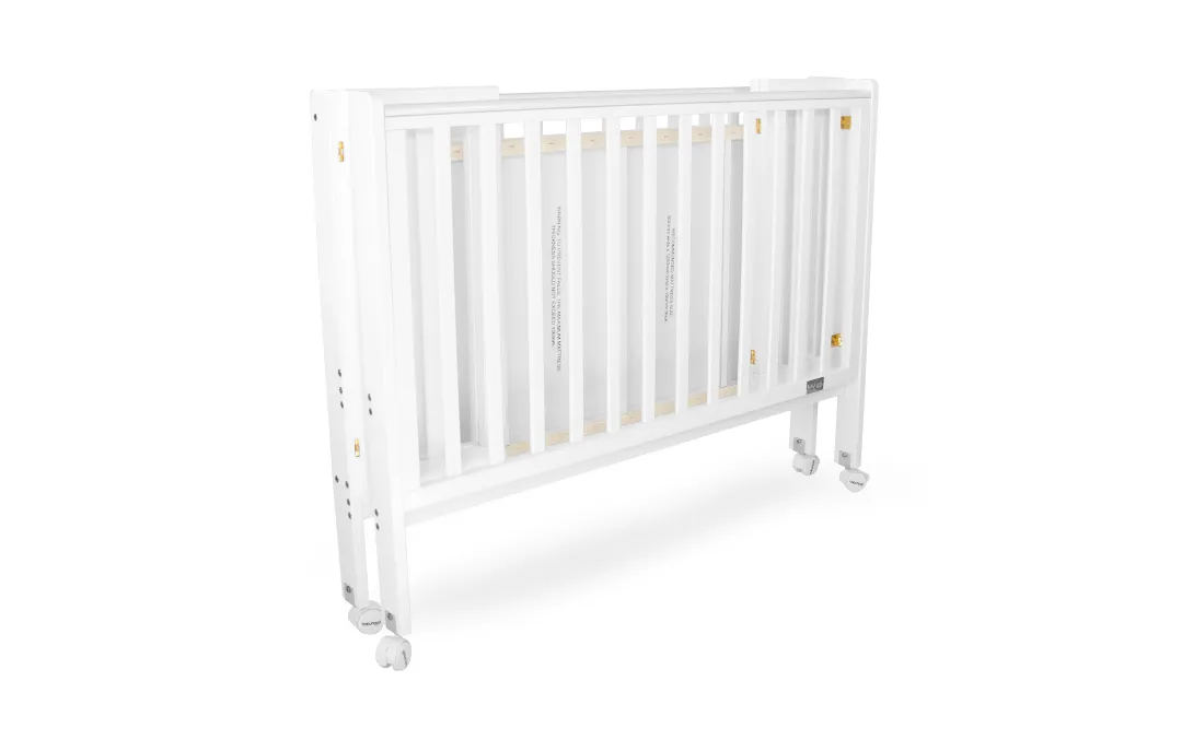 [FOC Assembly] Babyhood Fold N Go Cot Whit   Breathe Eze Tm Standard Cot Mattress 1200 x 600 [Bundle Pack] (1 yr warranty)