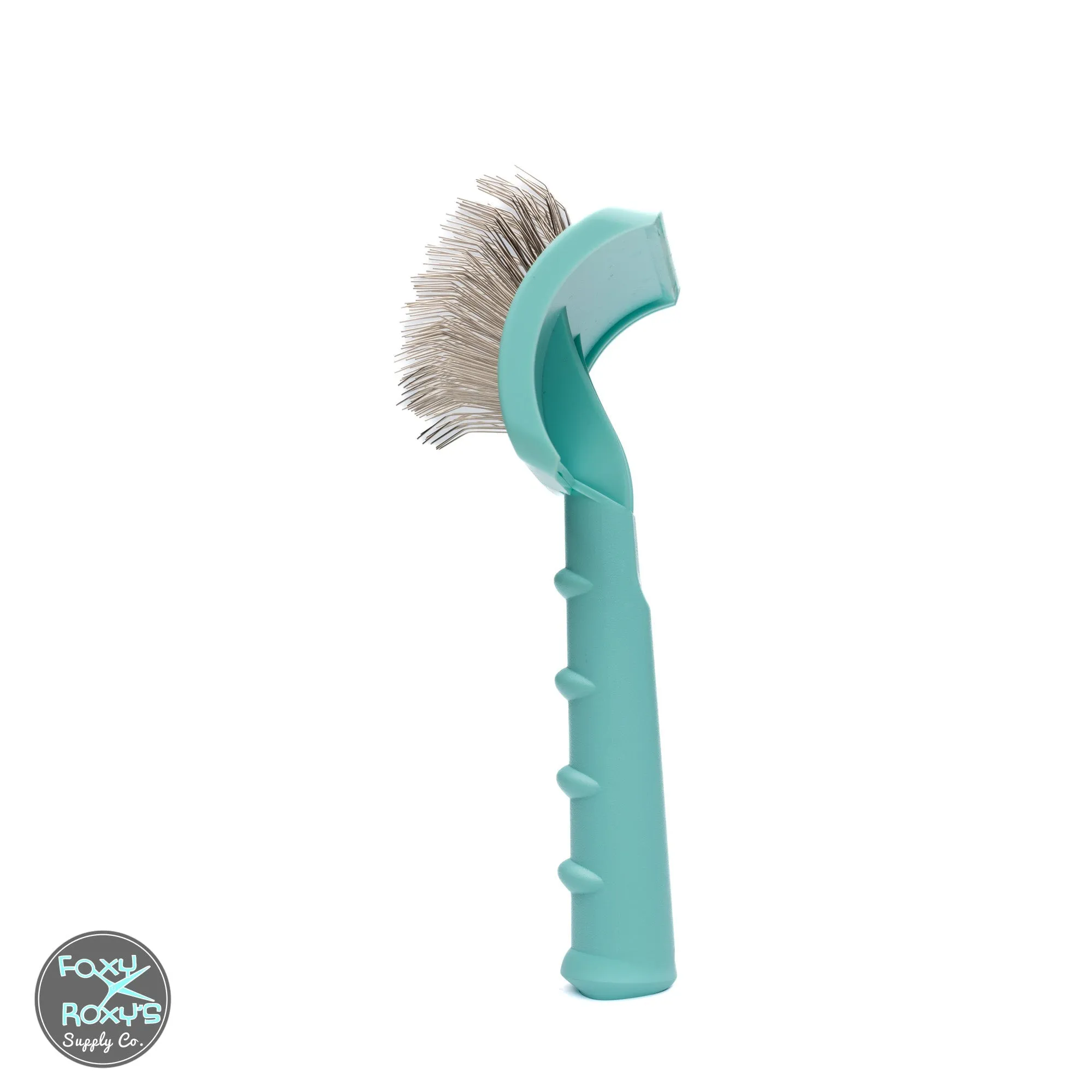 Foxy Roxy Teal Slicker Brush - Medium