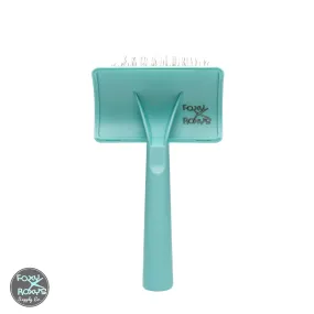 Foxy Roxy Teal Slicker Brush - Medium