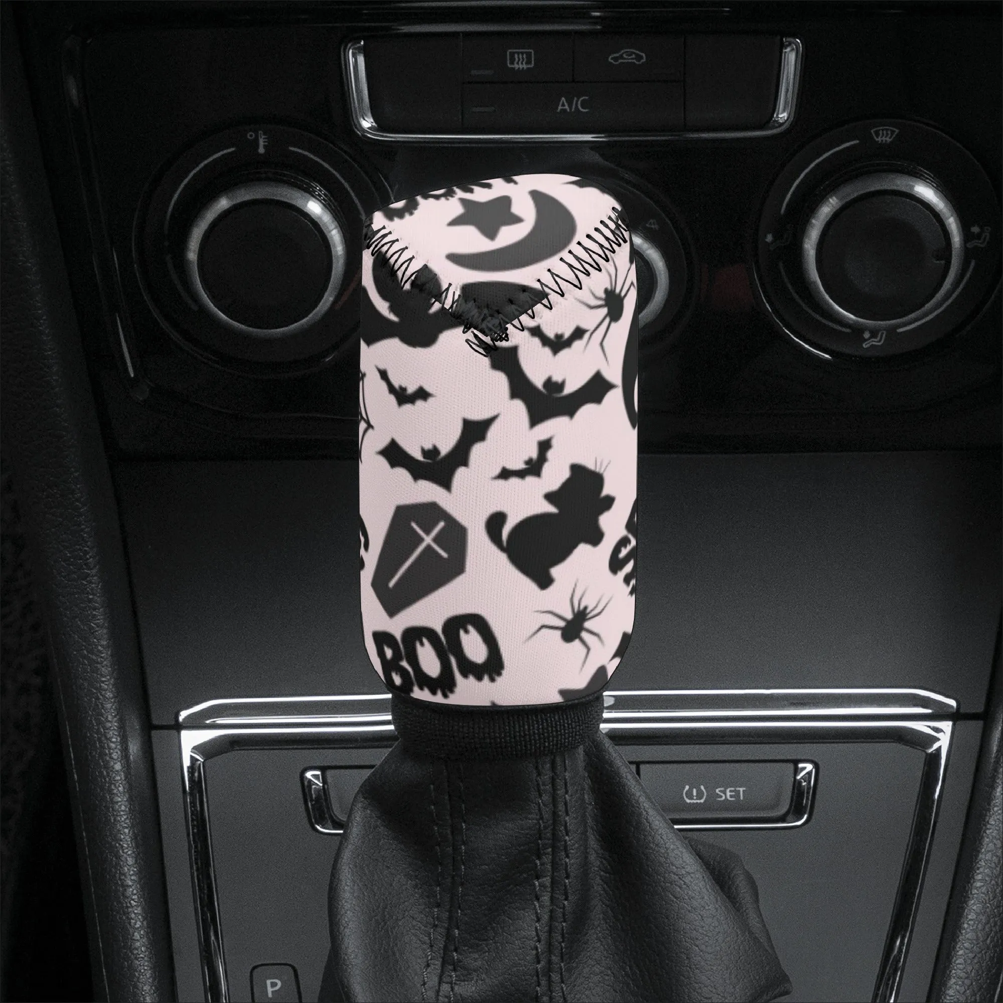 Gear Knob Cover for Cars | Manual or Automatic Transmission stick cover | Car Shifter Gear cover-Spooky Boo