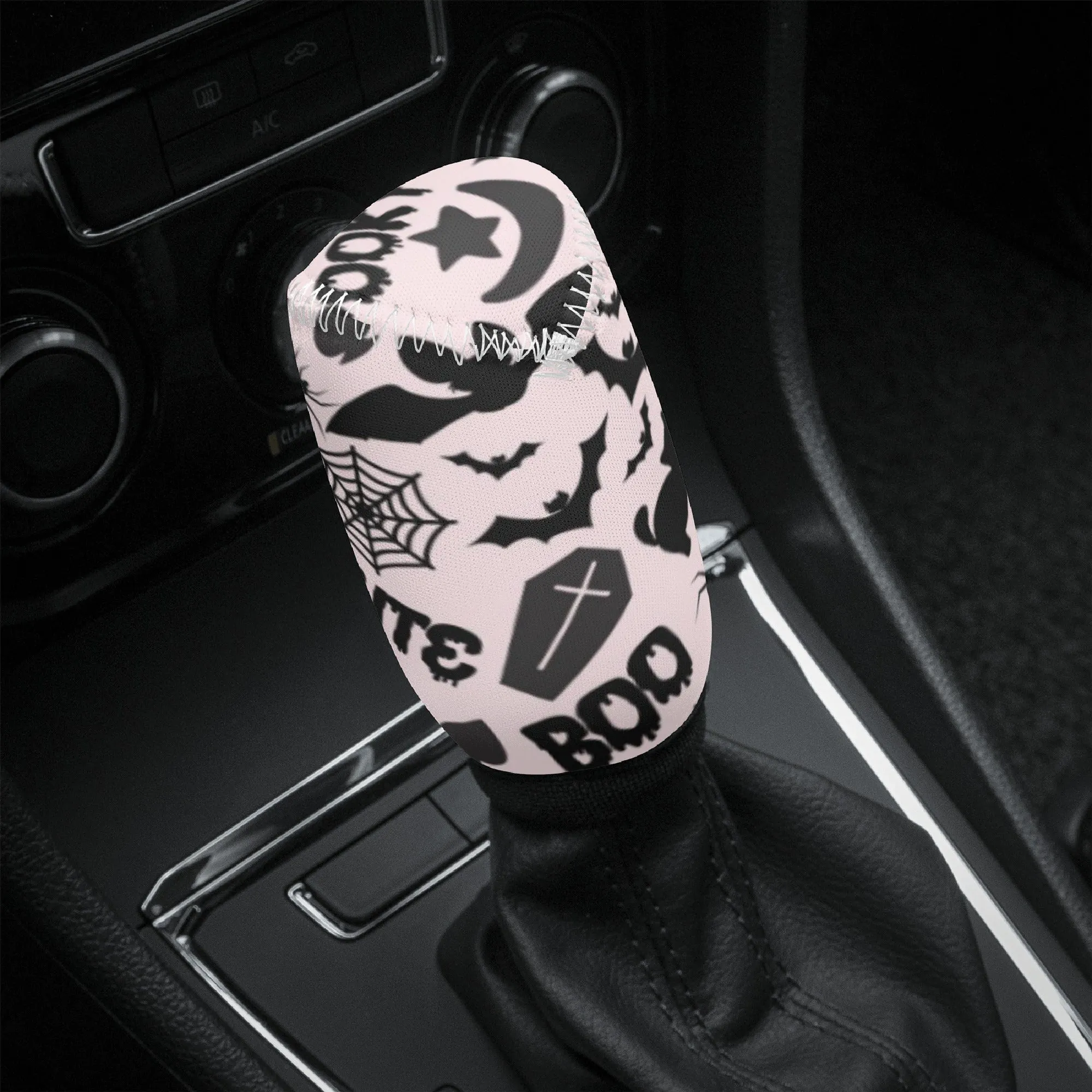 Gear Knob Cover for Cars | Manual or Automatic Transmission stick cover | Car Shifter Gear cover-Spooky Boo