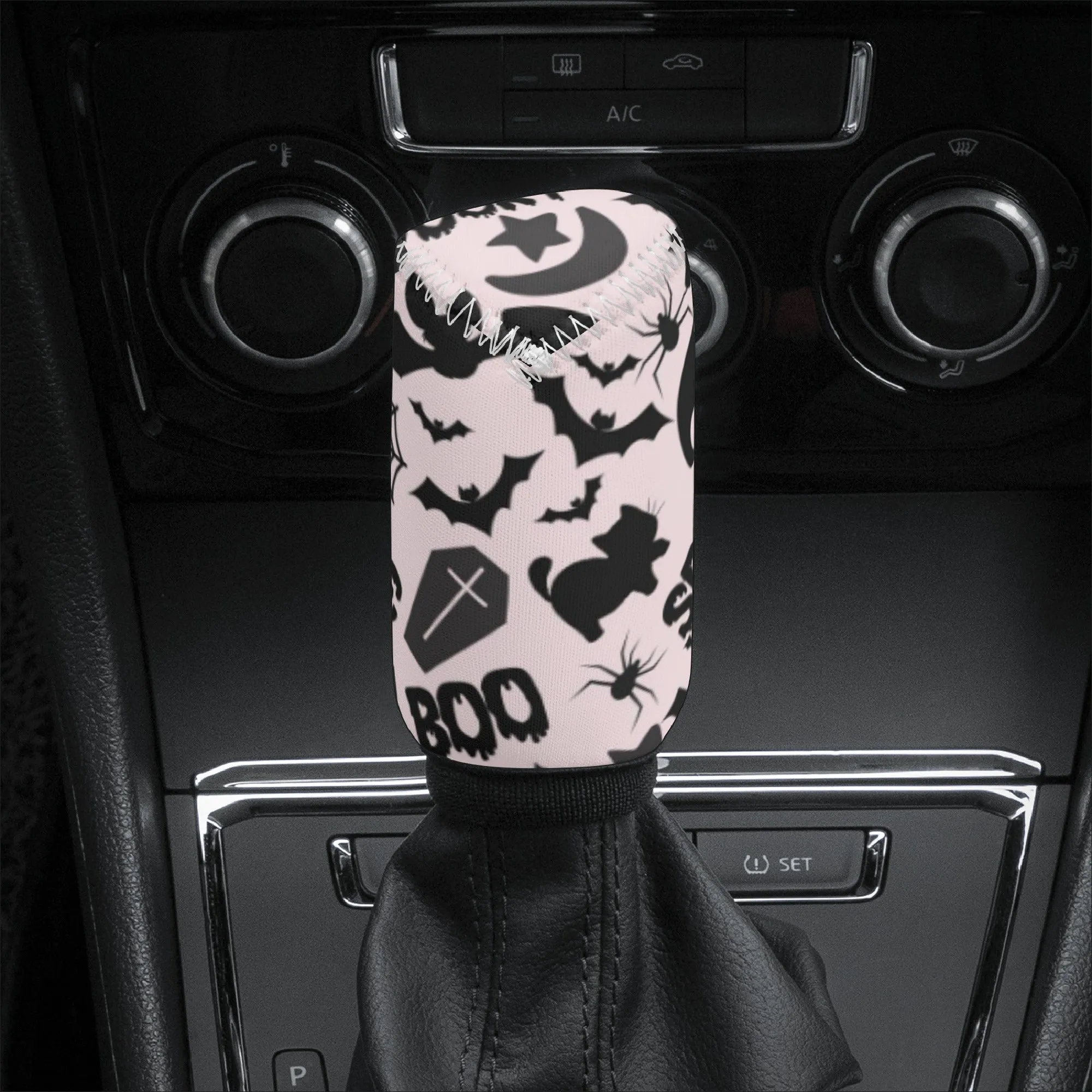 Gear Knob Cover for Cars | Manual or Automatic Transmission stick cover | Car Shifter Gear cover-Spooky Boo