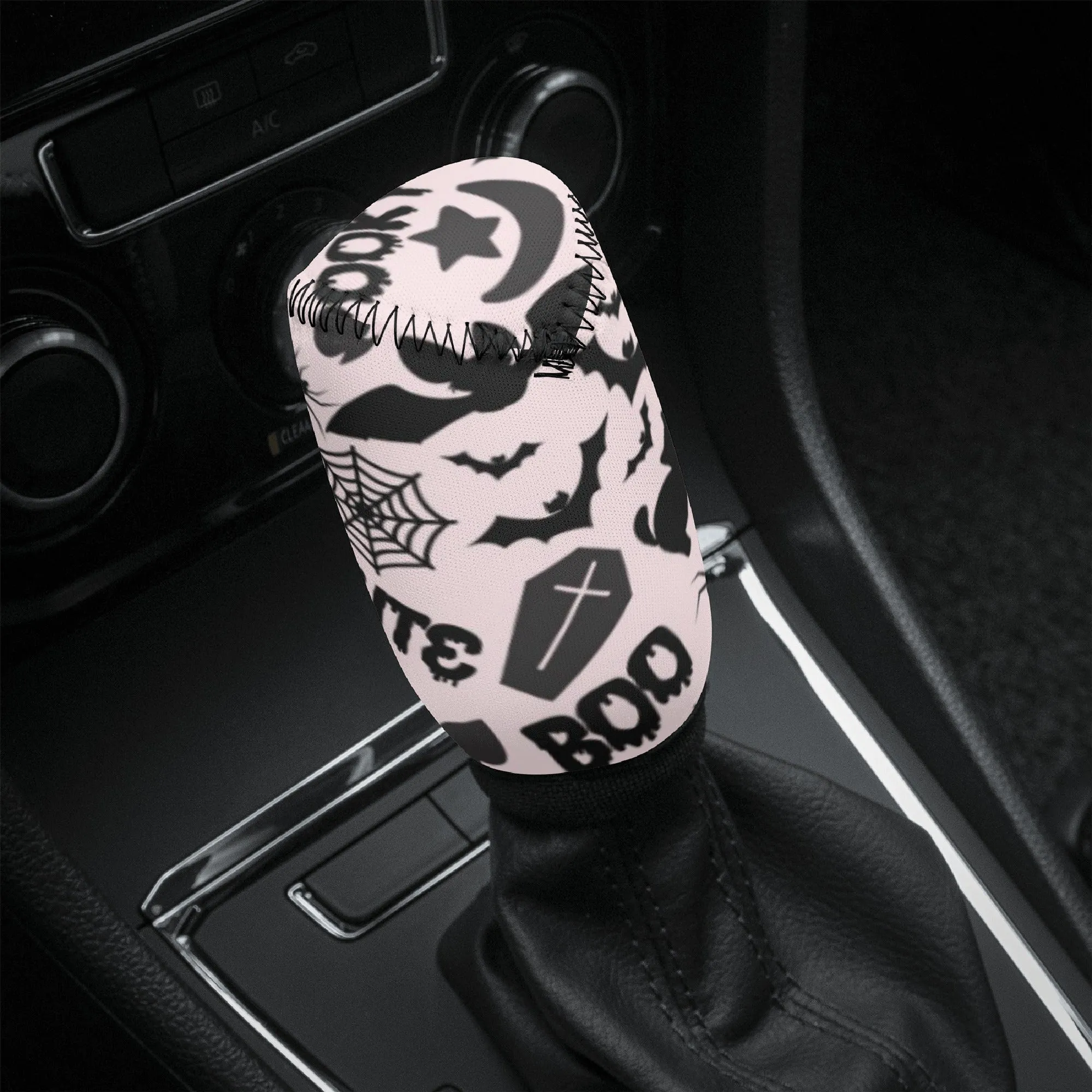 Gear Knob Cover for Cars | Manual or Automatic Transmission stick cover | Car Shifter Gear cover-Spooky Boo