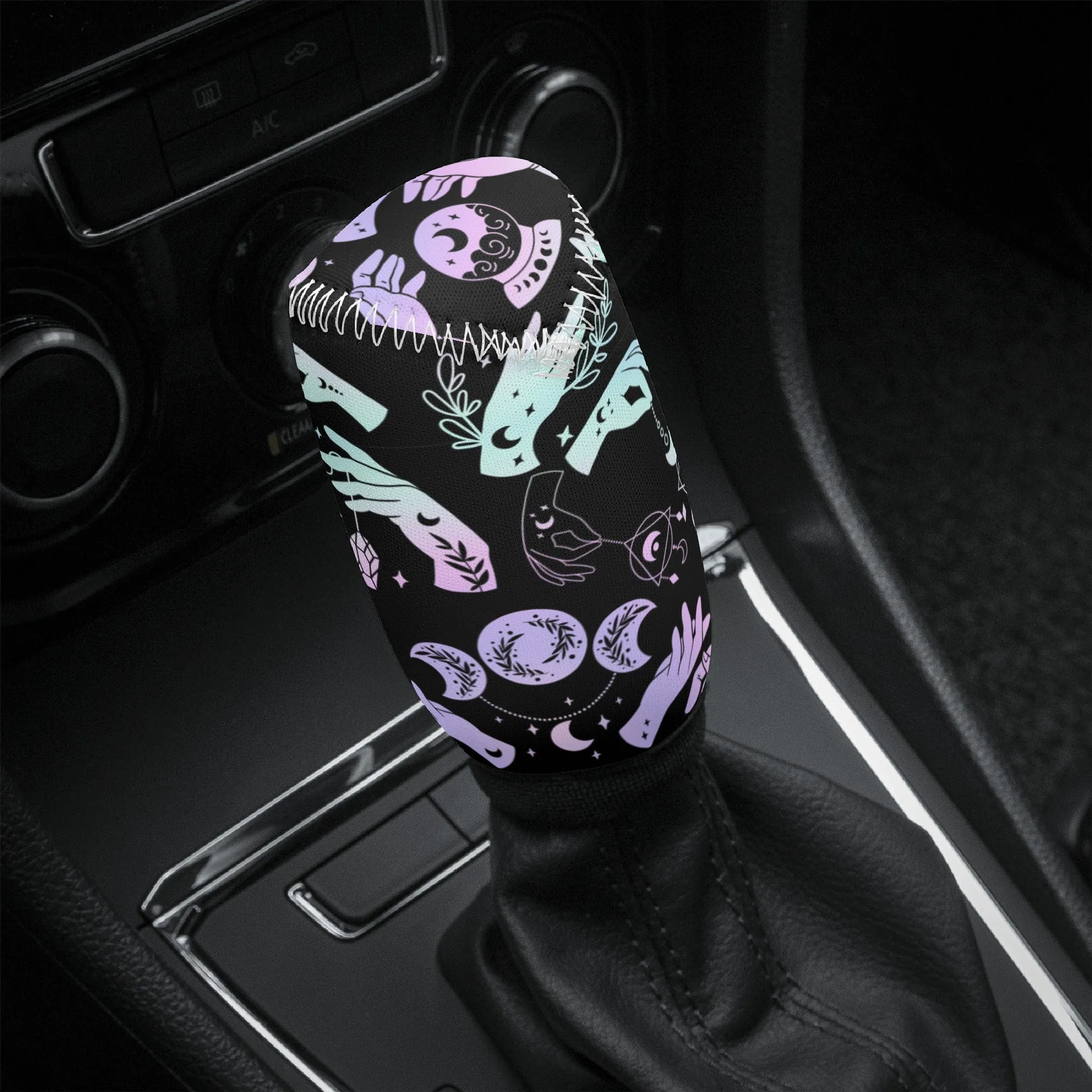 Gear Knob Cover for Cars | Manual or Automatic Transmission stick cover | Car Shifter Gear cover - Witchy Crystal Ball