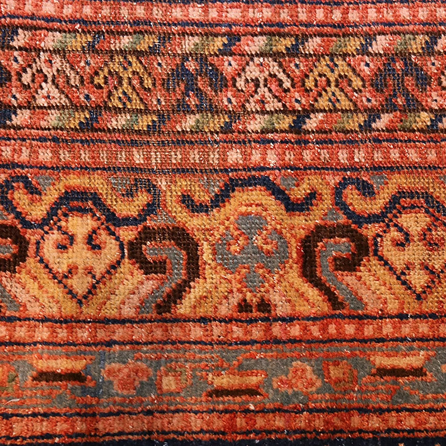 Gold Antique Turkish Khotan Rug - 8'7" x 14'