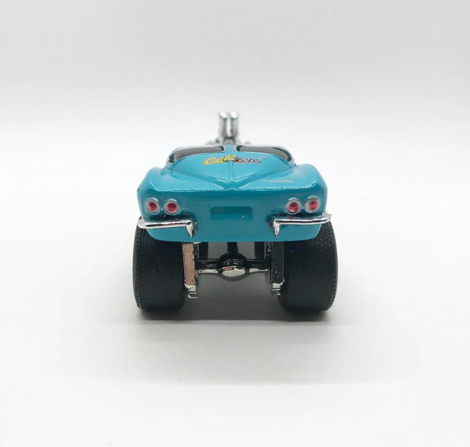 Goodmark Car-toons Turquoise Corvette Die Cast Car