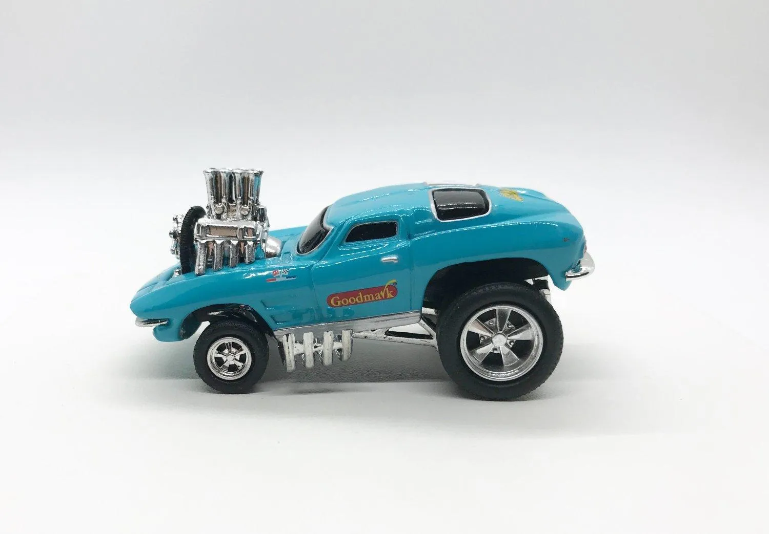 Goodmark Car-toons Turquoise Corvette Die Cast Car