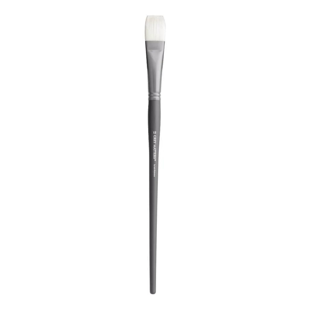 Gray Matters Interlock Bristle Flats Series Long Handle