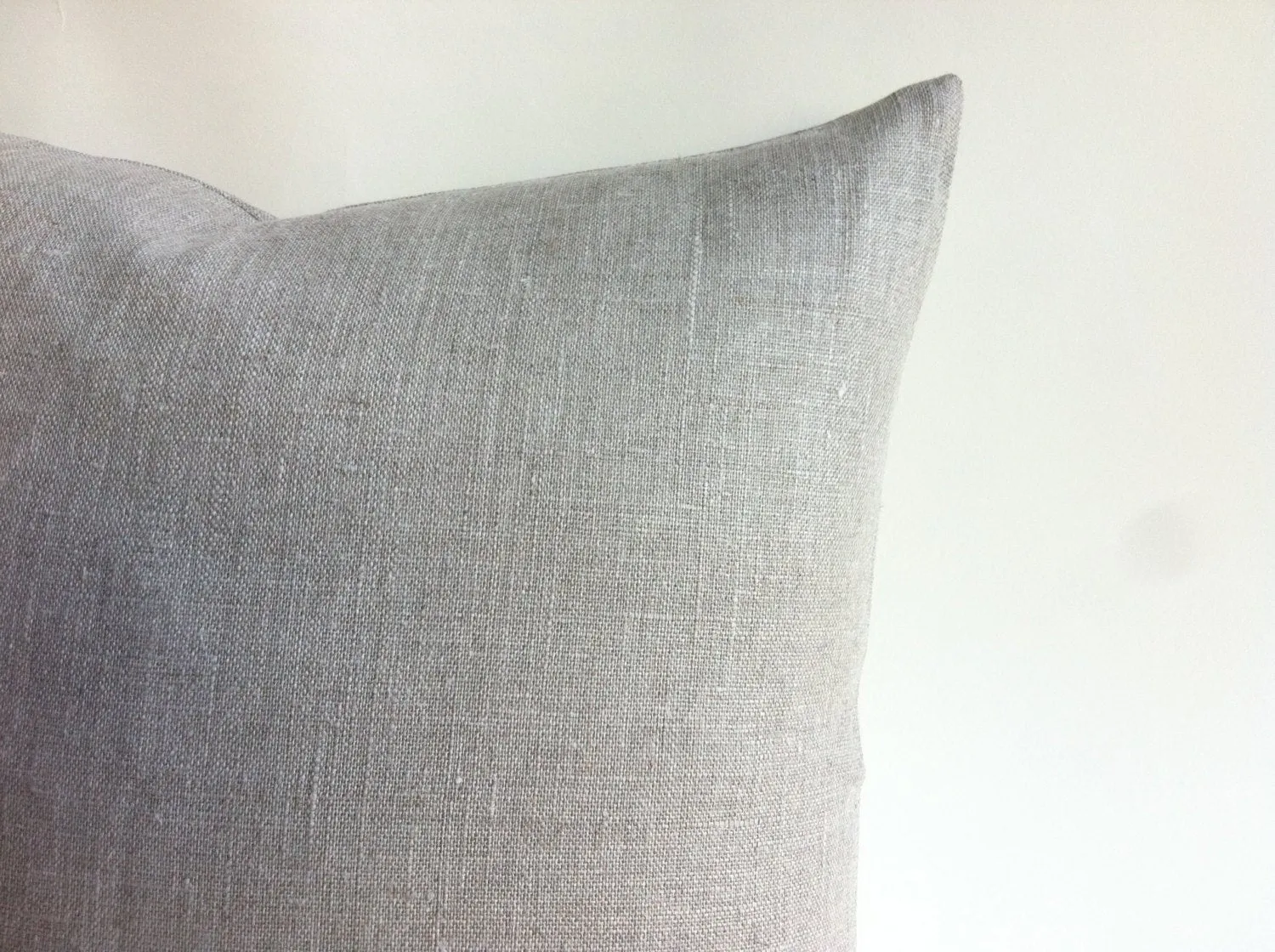 Greige Linen Pillow Cover / Oatmeal Linen / Greige Pillow Case / Flax Linen Pillow Case / King Linen Sham / Standard Pillow Case