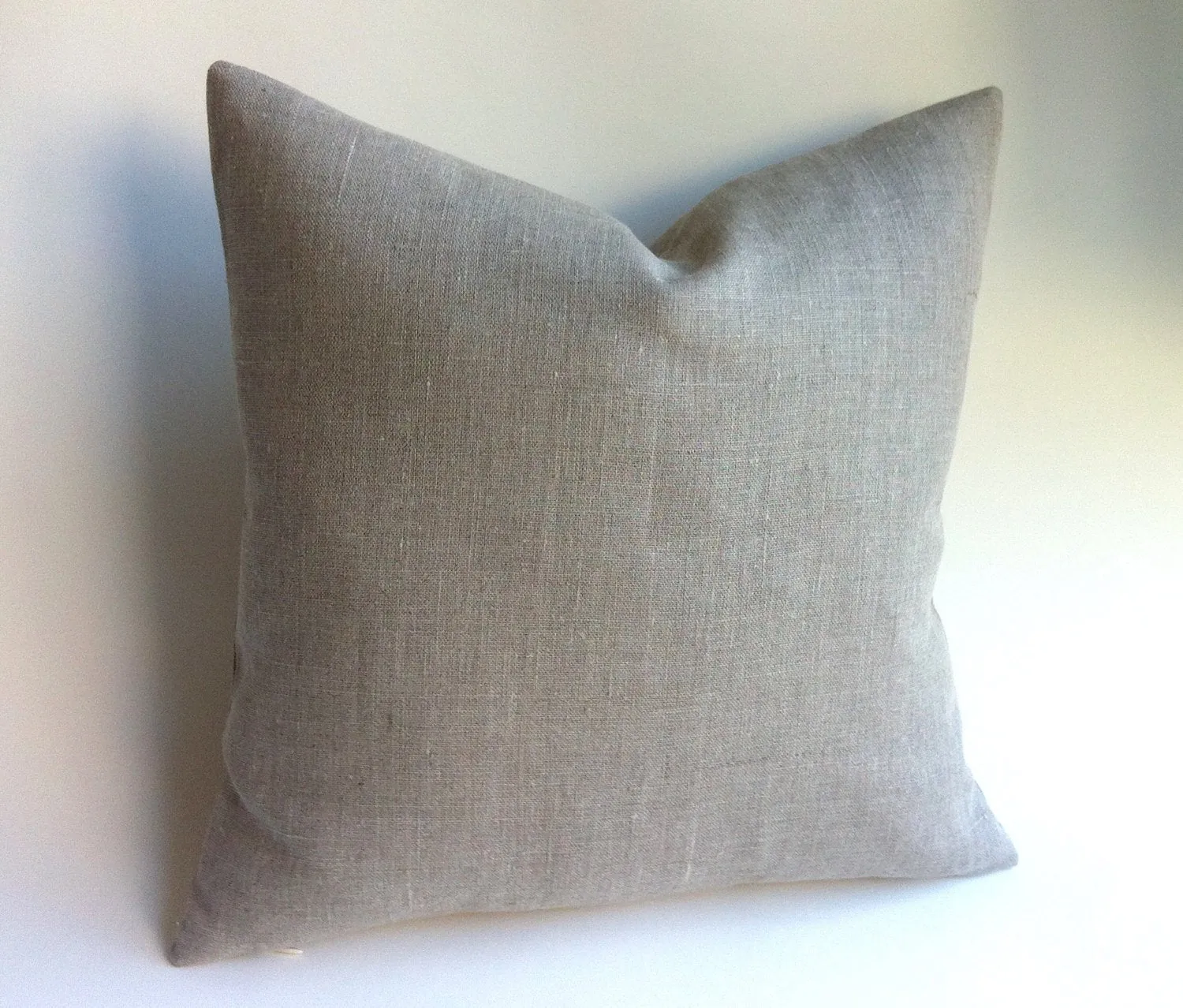 Greige Linen Pillow Cover / Oatmeal Linen / Greige Pillow Case / Flax Linen Pillow Case / King Linen Sham / Standard Pillow Case