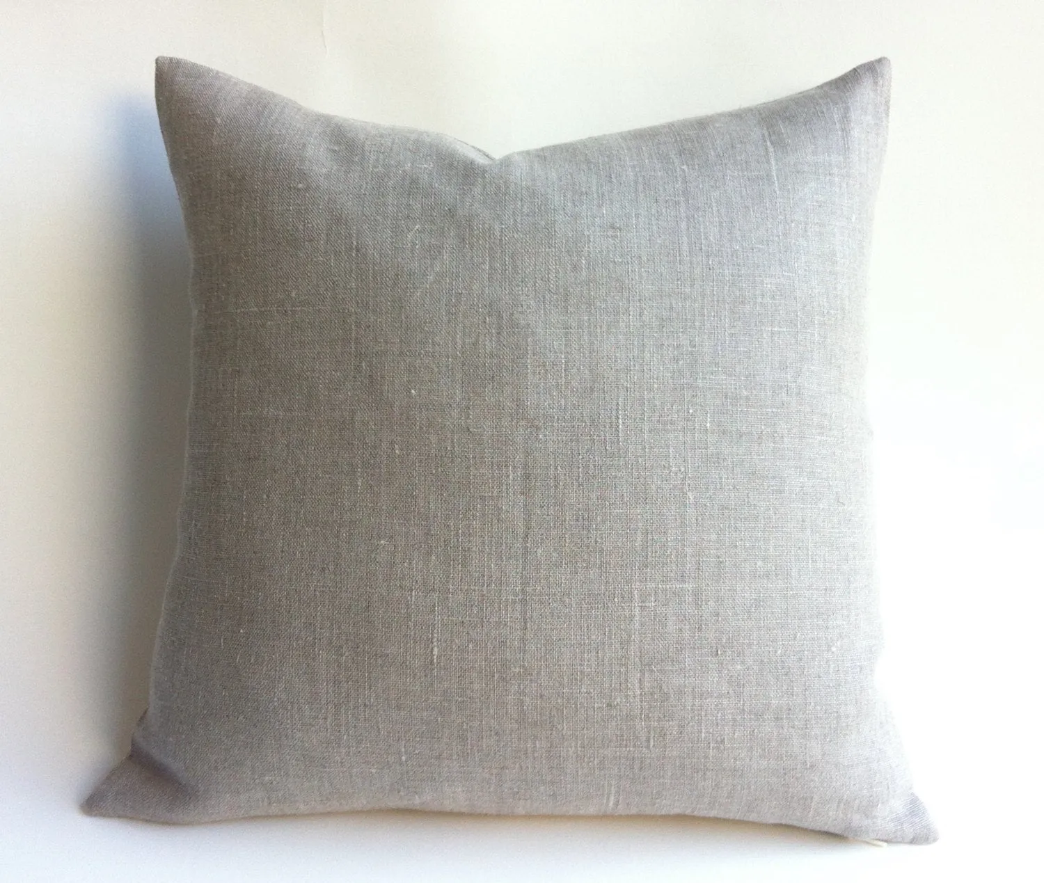 Greige Linen Pillow Cover / Oatmeal Linen / Greige Pillow Case / Flax Linen Pillow Case / King Linen Sham / Standard Pillow Case