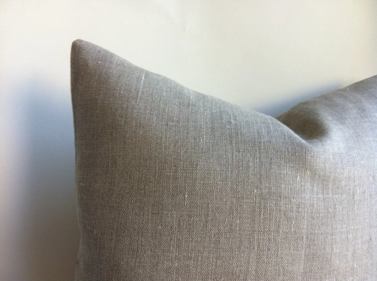 Greige Linen Pillow Cover / Oatmeal Linen / Greige Pillow Case / Flax Linen Pillow Case / King Linen Sham / Standard Pillow Case