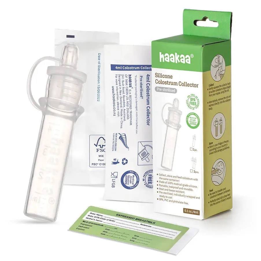 Haakaa Colostrum Collector Set - 4ml 1 Pack  (Pre-Sterilised)