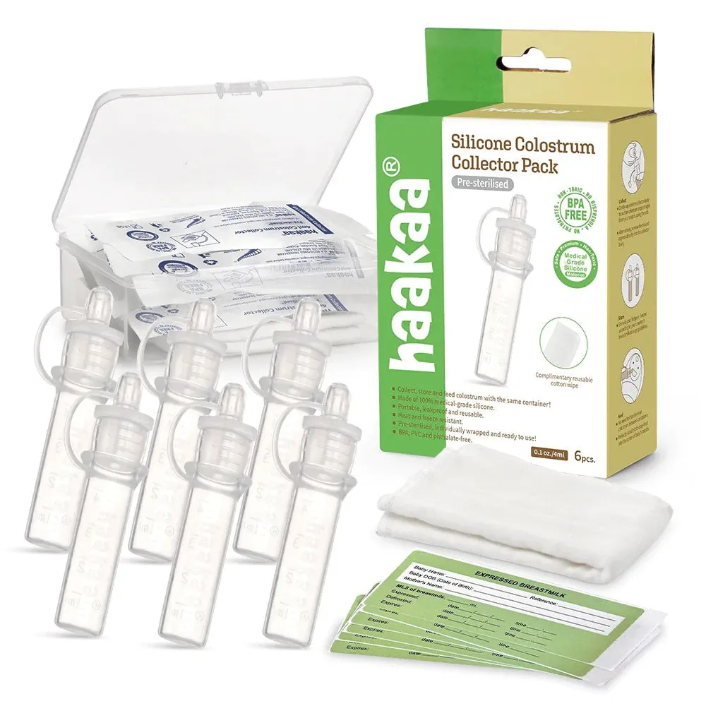 Haakaa Pre-Sterilized Silicone Colostrum Collector Set (6 pcs)