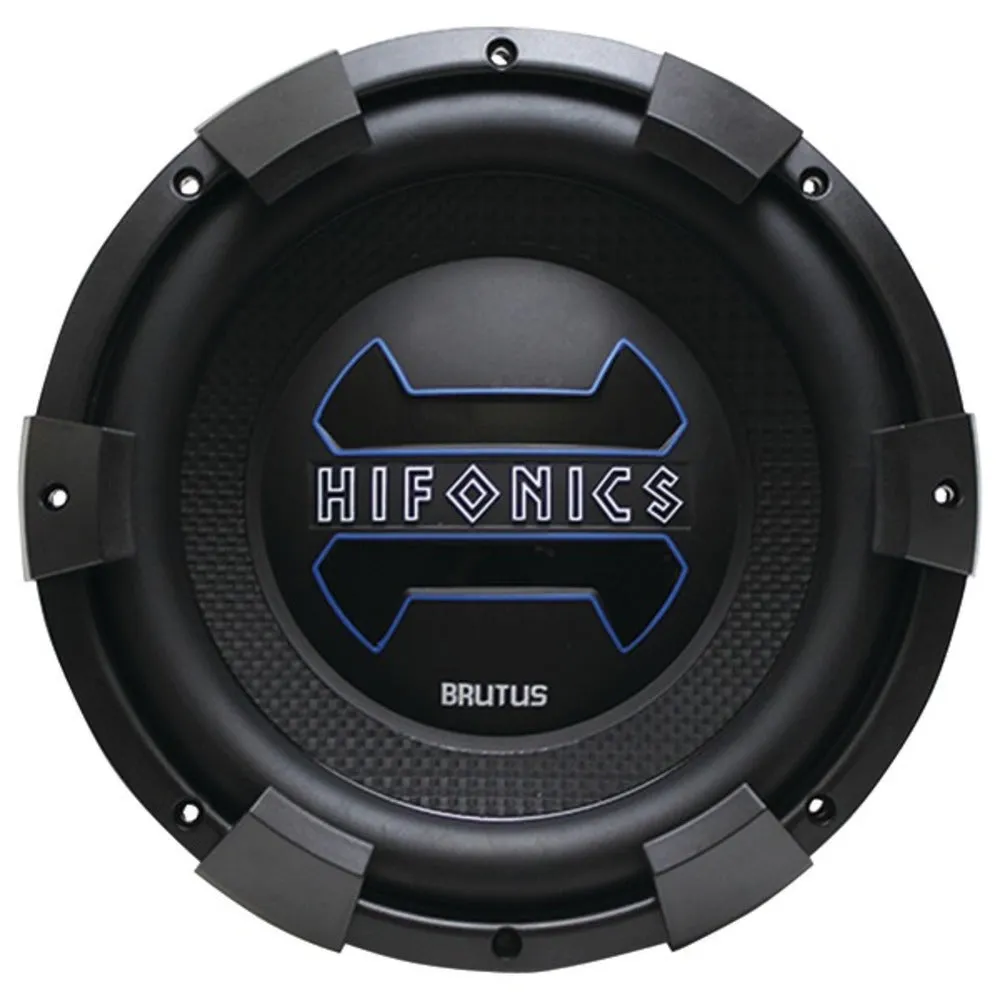 Hifonics BRX12D4 BRUTUS Series 12 900-Watt Blue-Illuminated DVC Subwoofer