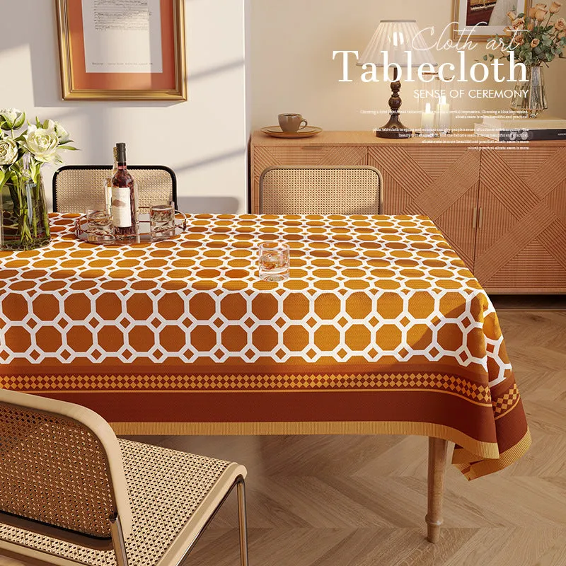 High Quality Modern Tablecloth Water Oil Proof with Pillow Cover Set