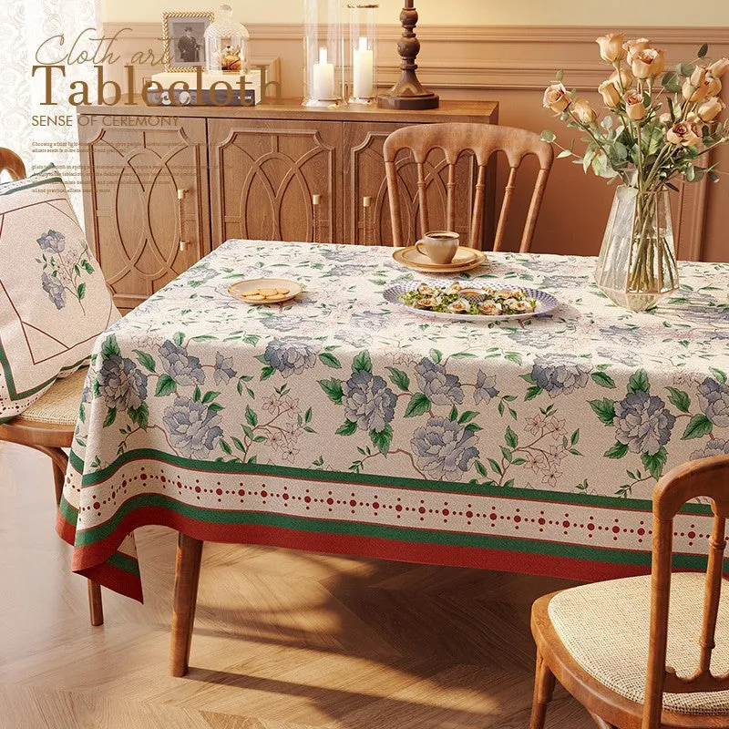 High Quality Modern Tablecloth Water Oil Proof with Pillow Cover Set