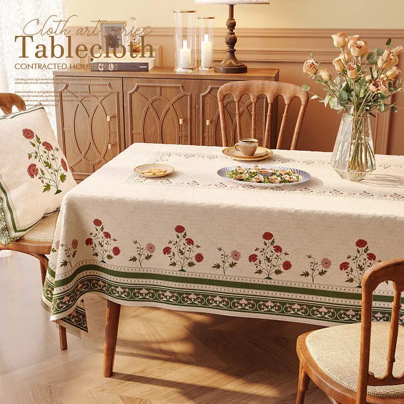 High Quality Modern Tablecloth Water Oil Proof with Pillow Cover Set