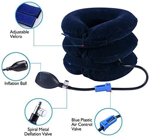 HMV MALL Air Pillow Massager Air Cervical Neck Traction for Chronic Neck comforter massageador neck disc herniation Soft Brace Device