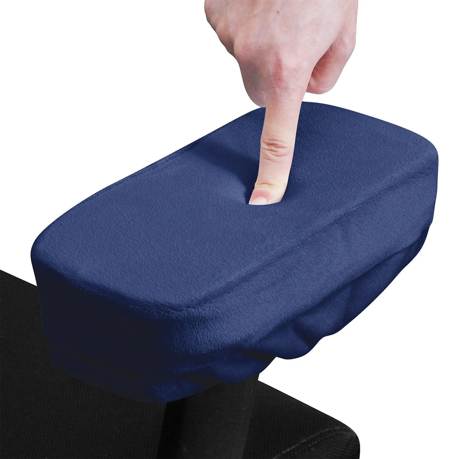 HOKIPO Chair Arm Rest Cushion Pad for Office Chair Comfy Armrest Covers, Blue