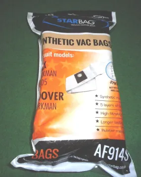 Hoover, Vax Workman Synthetic Vacuum Cleaner Bags (Pkt 5) - Part No. AF914S