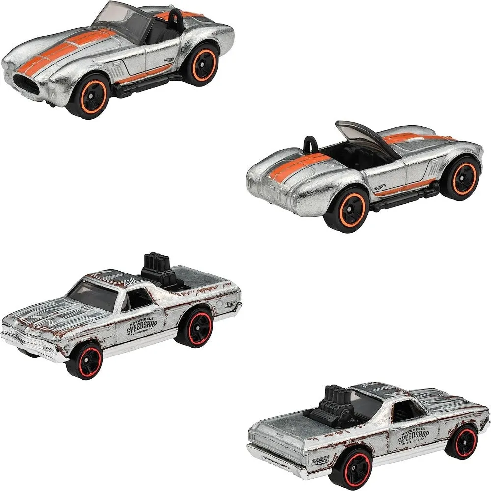 Hot Wheels Zamac Series Premium Vehicle Set Including 6 Collectible Cars for Collection - Design & Style May vary